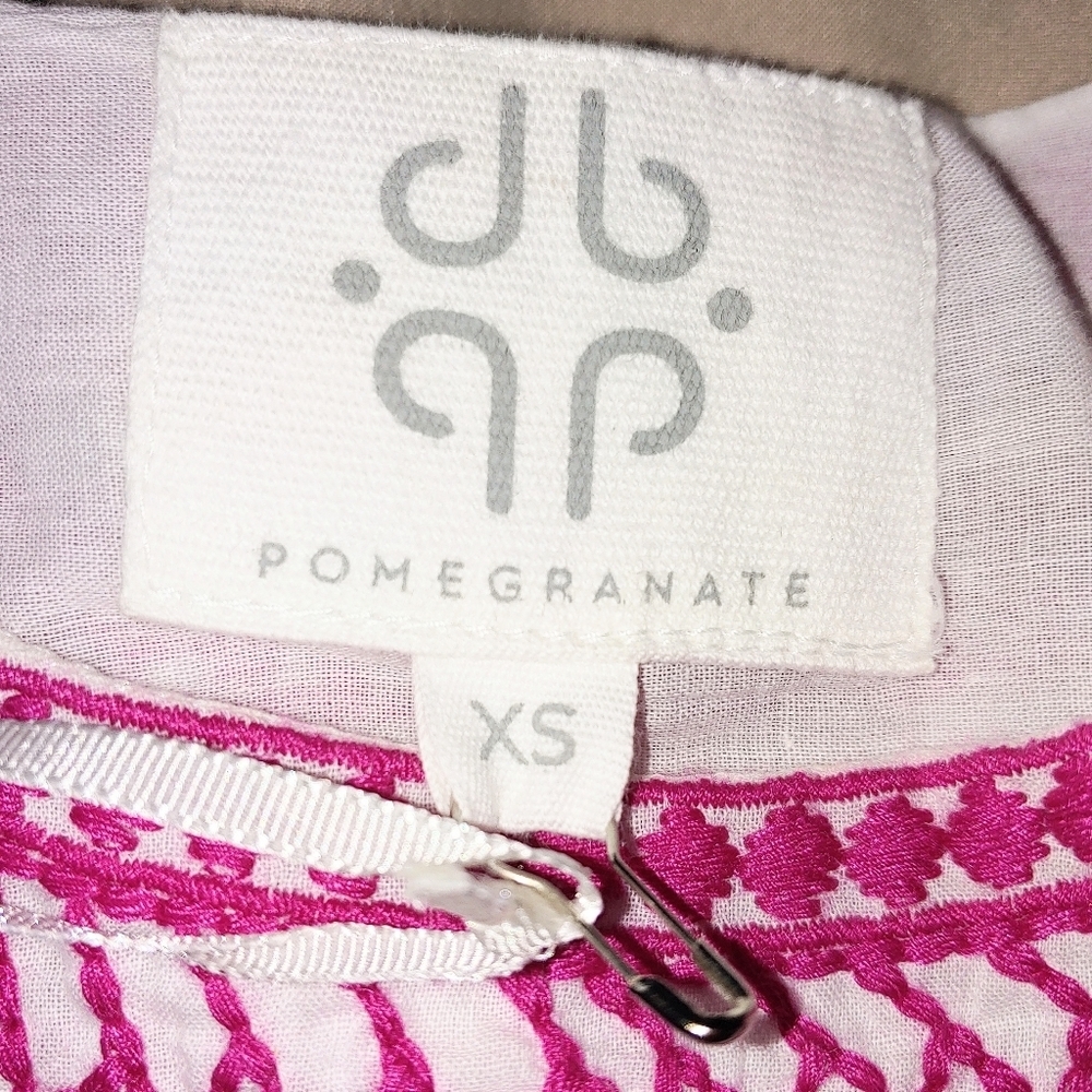 Pomegranate tunic top. XS pink and white - Picture 4 of 12